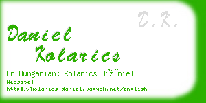 daniel kolarics business card